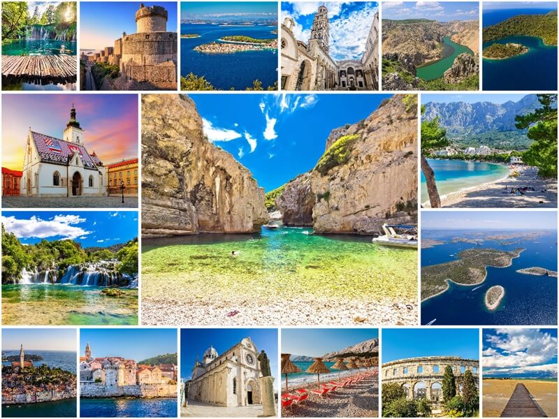 Location of Croatia in Europe