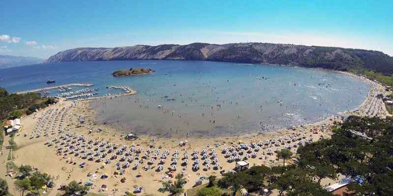 Paradise beach, Lopar, Rab